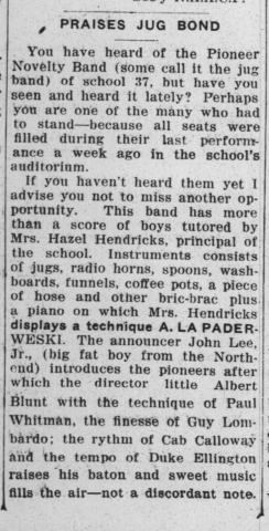 Pioneer Jug band review