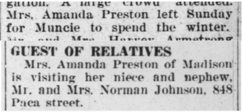 Images of newspaper articles talking about Amanda Preston's travels